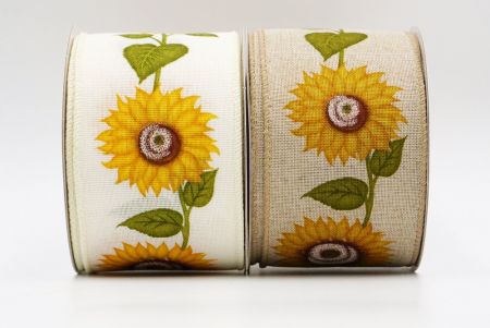 Fairy-tale Lavender And Sunflowers Ribbon_KF7562